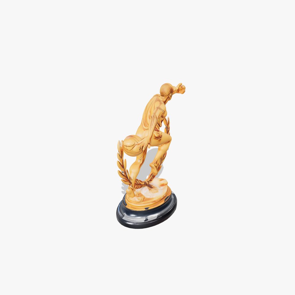 Sports Trophy Athlete Sculpture Model Pack